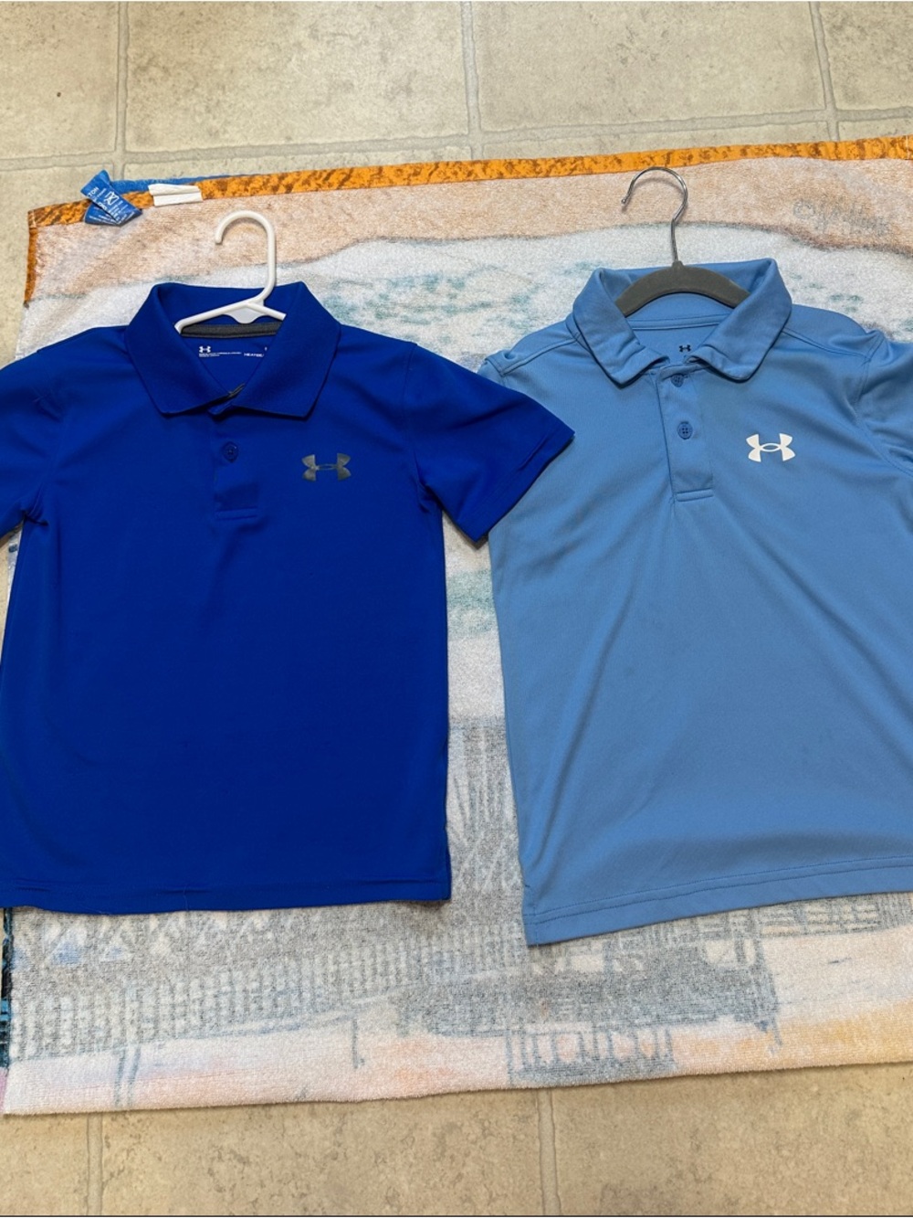 Under Armour Boys' Dual Blue Performance Polo Set - Royal & Light Blue